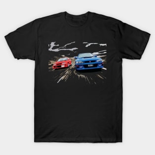 evo 6 TME vs sti 22B T-Shirt